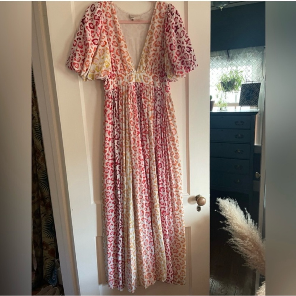 rococo sand maxi colorful leopard spots sz large